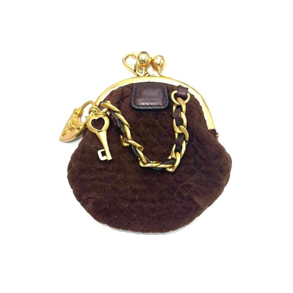 VTG Y2K JUICY COUTURE Quilted Charmed kisslock coin purse